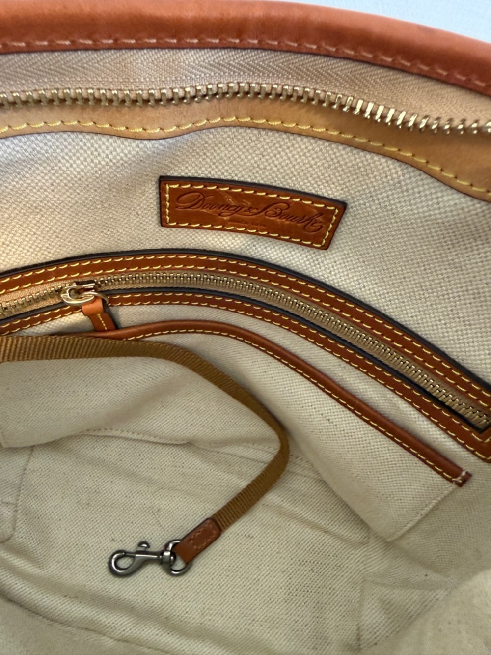 Dooney & Bourke Red Monogram Large Sac Shoulder Bag - Picture 2 of 5